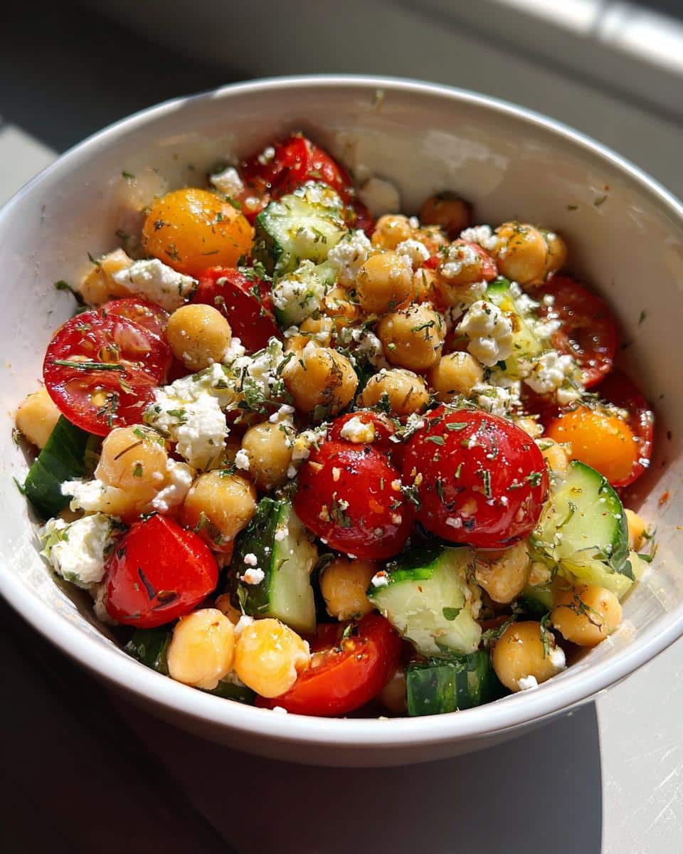 Chickpea Feta Salad - detail 3