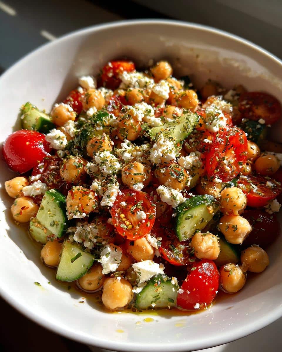 Chickpea Feta Salad - detail 4