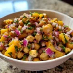 Chickpea Peach Salad