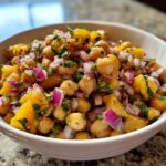 Chickpea Peach Salad