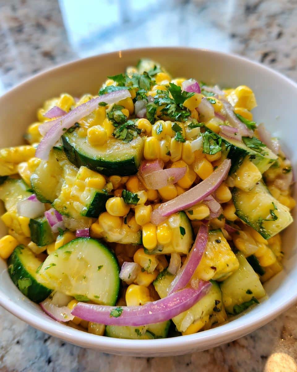 Corn Cucumber Salad - detail 1