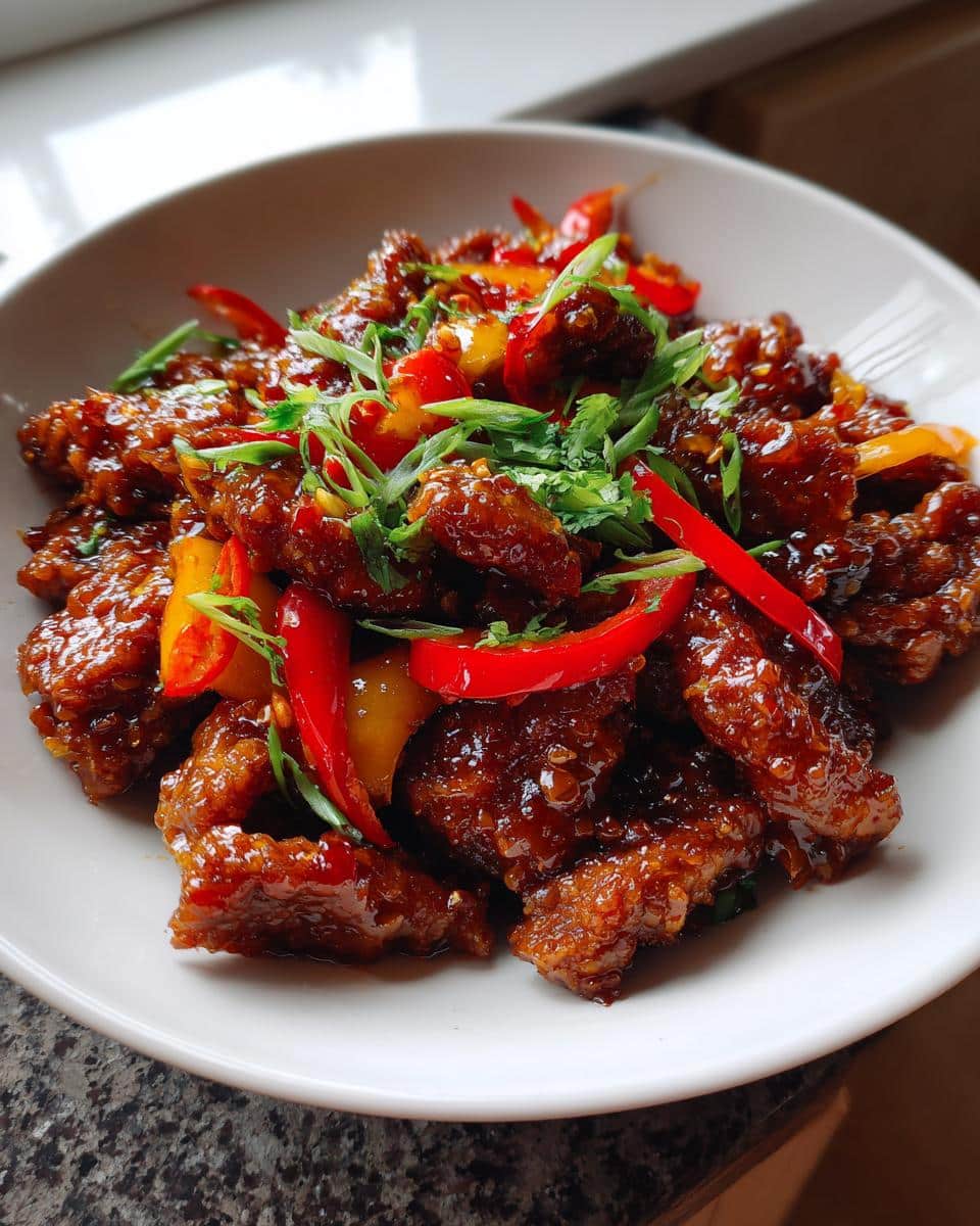 Crispy Chilli Beef - detail 2