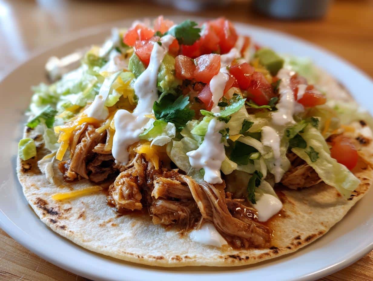 Crockpot Pulled Chicken Tacos