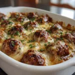 French Onion Meatballs