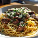 Garlic Beef Pasta