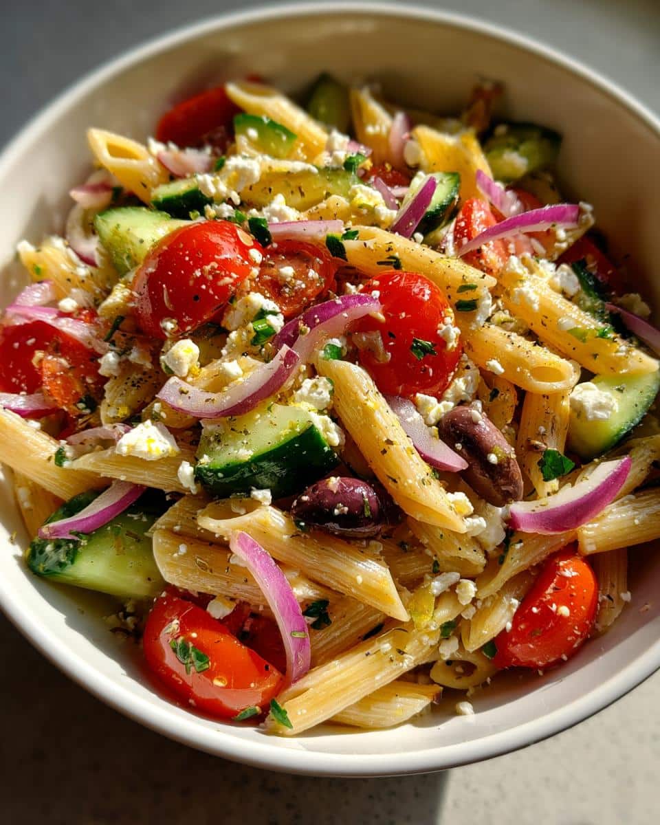 Greek Pasta Salad - detail 1
