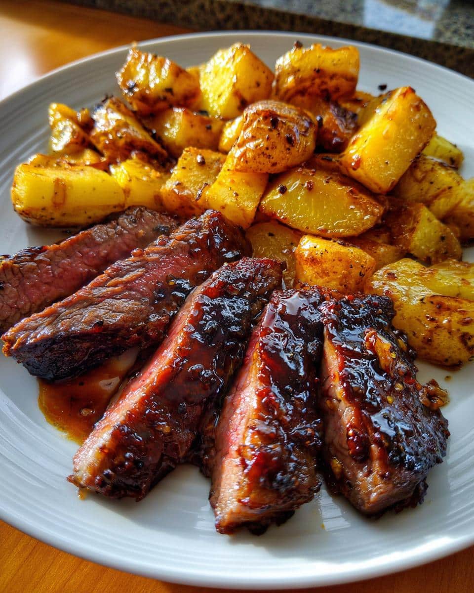 Honey Beef with Roasted Potatoes - detail 1