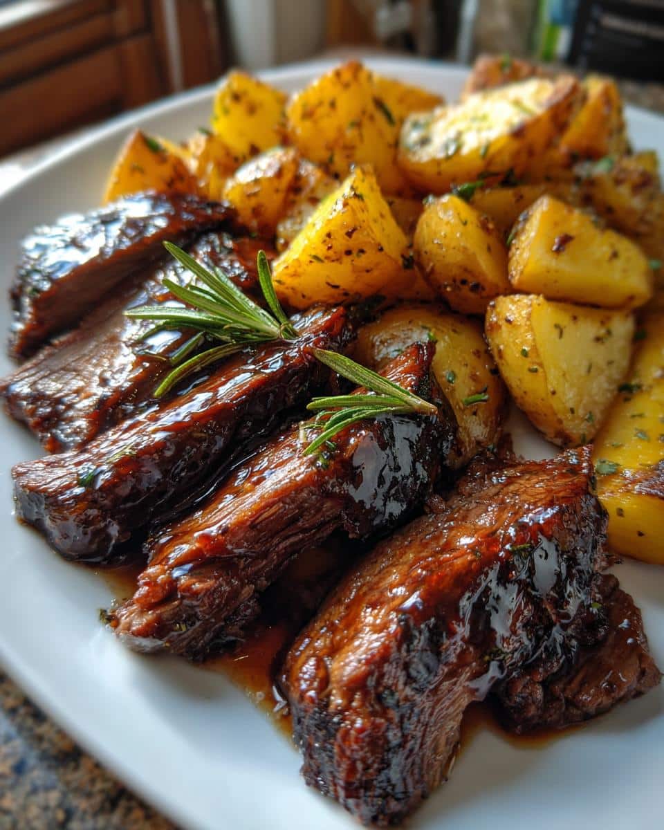 Honey Beef with Roasted Potatoes - detail 3