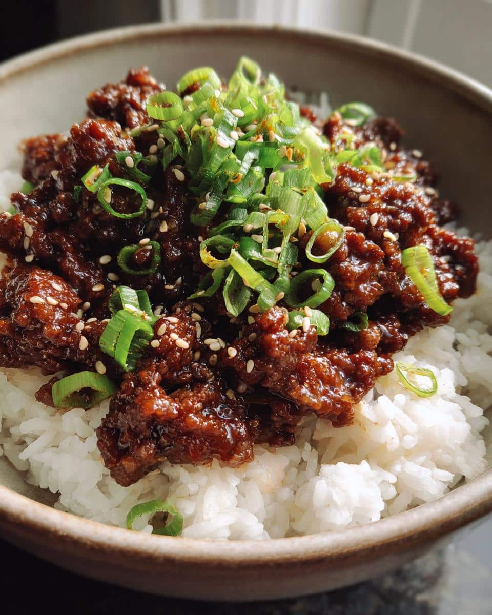 Korean Ground Beef Bowl - detail 2