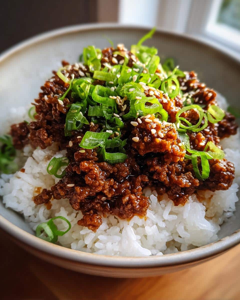 Korean Ground Beef Bowl - detail 3
