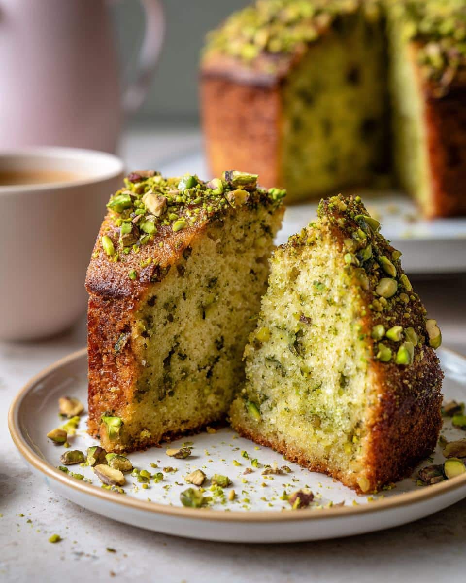 Pistachio Olive Oil Cake - detail 2