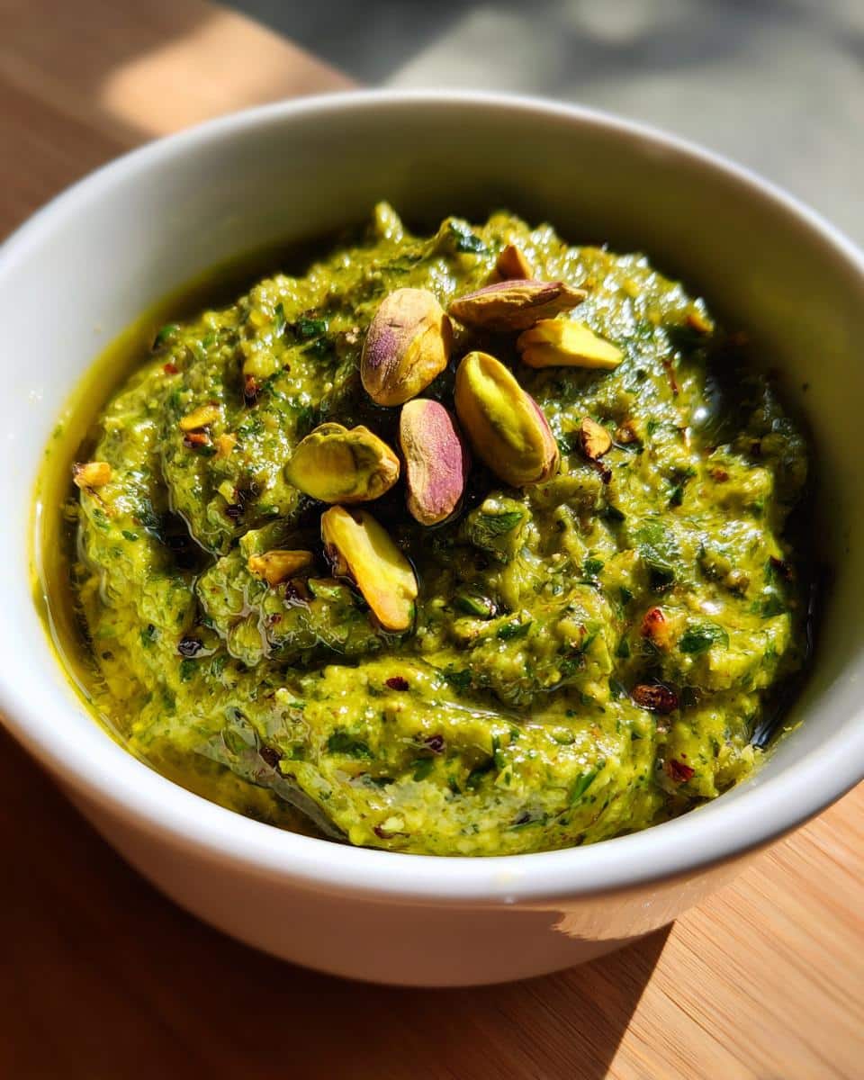 Pistachio Pesto - detail 2