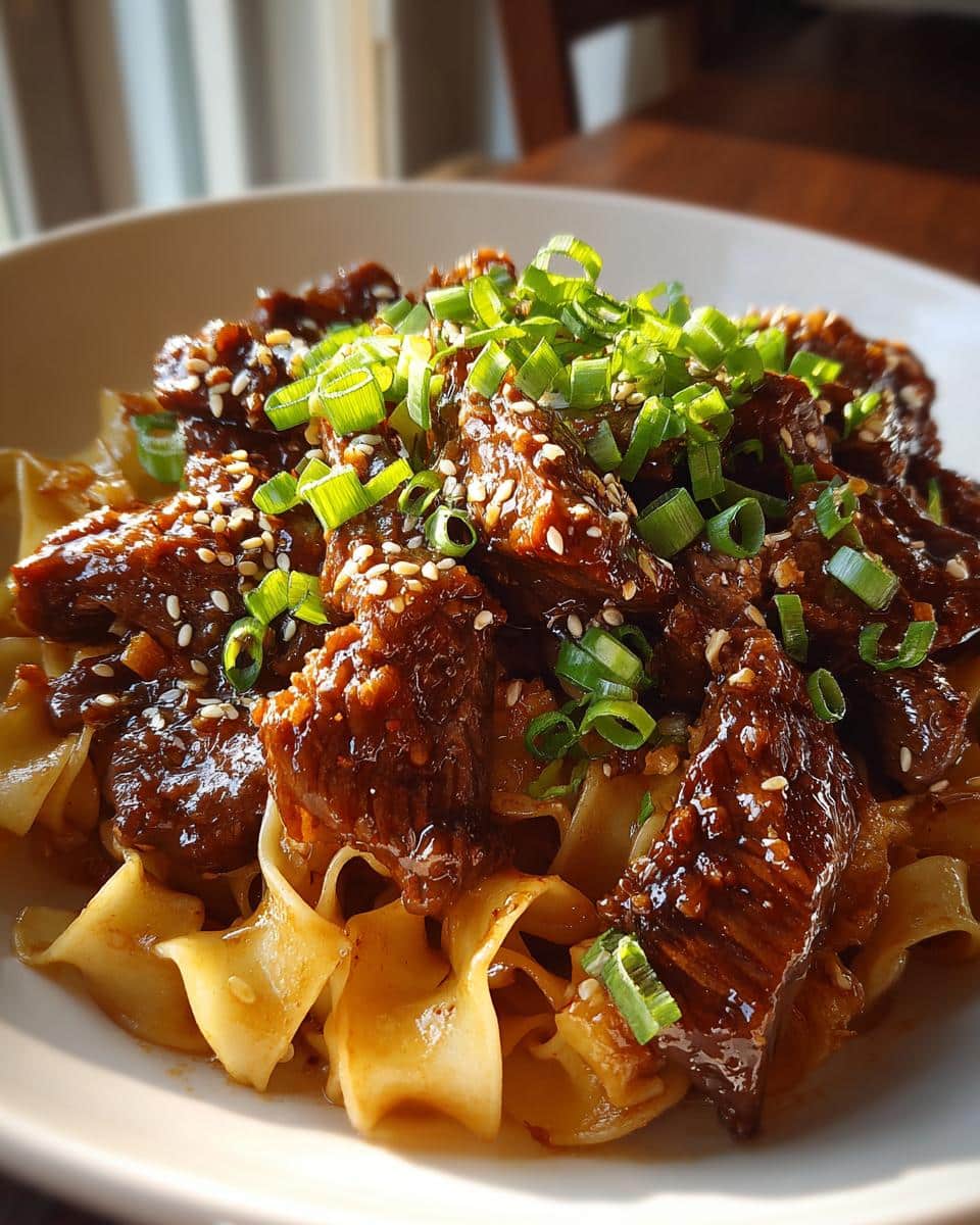 Sticky Beef Noodles - detail 1