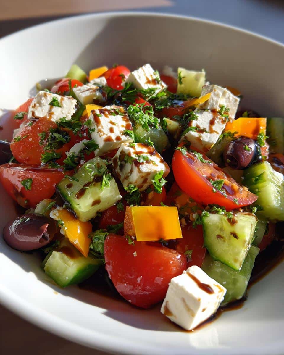 Vegan Greek Salad - detail 1