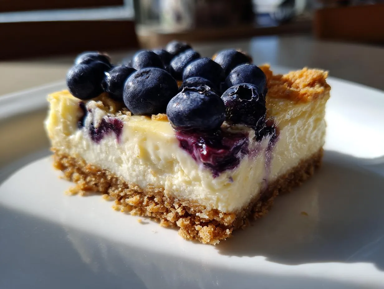 Blueberry Lemon Cheesecake Bars