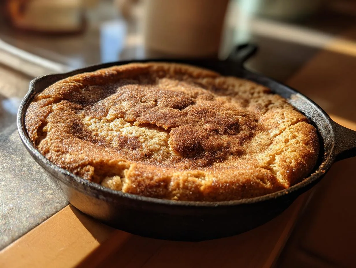 Brown-Butter Snickerdoodle Skillet Cookie