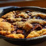 Brown‑Butter Chocolate Chunk Skillet Cookie