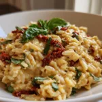 Creamy Orzo with Sun-Dried Tomatoes