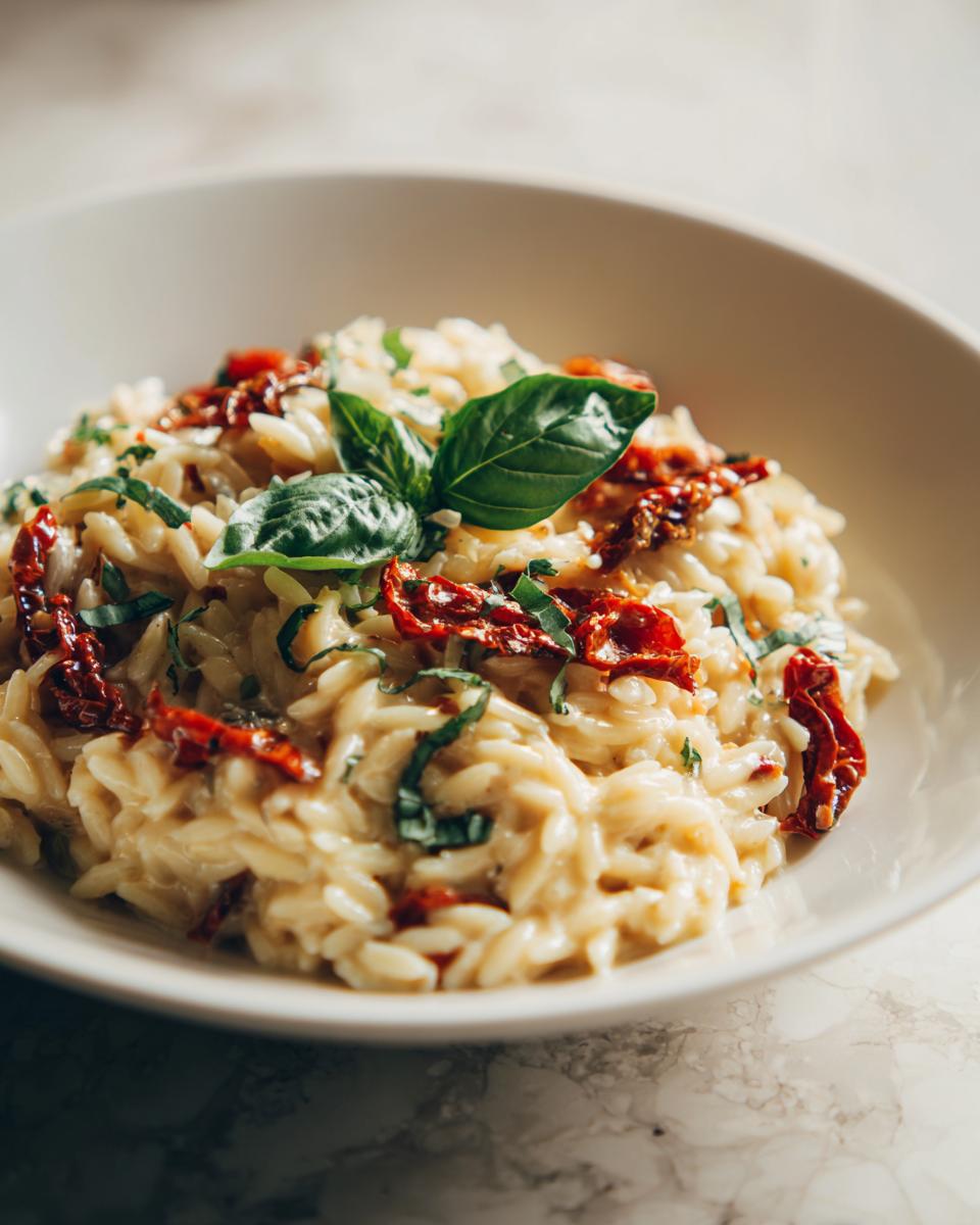 Creamy Orzo with Sun-Dried Tomatoes - detail 2