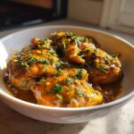 Crockpot Pumpkin Beer Braised Chicken