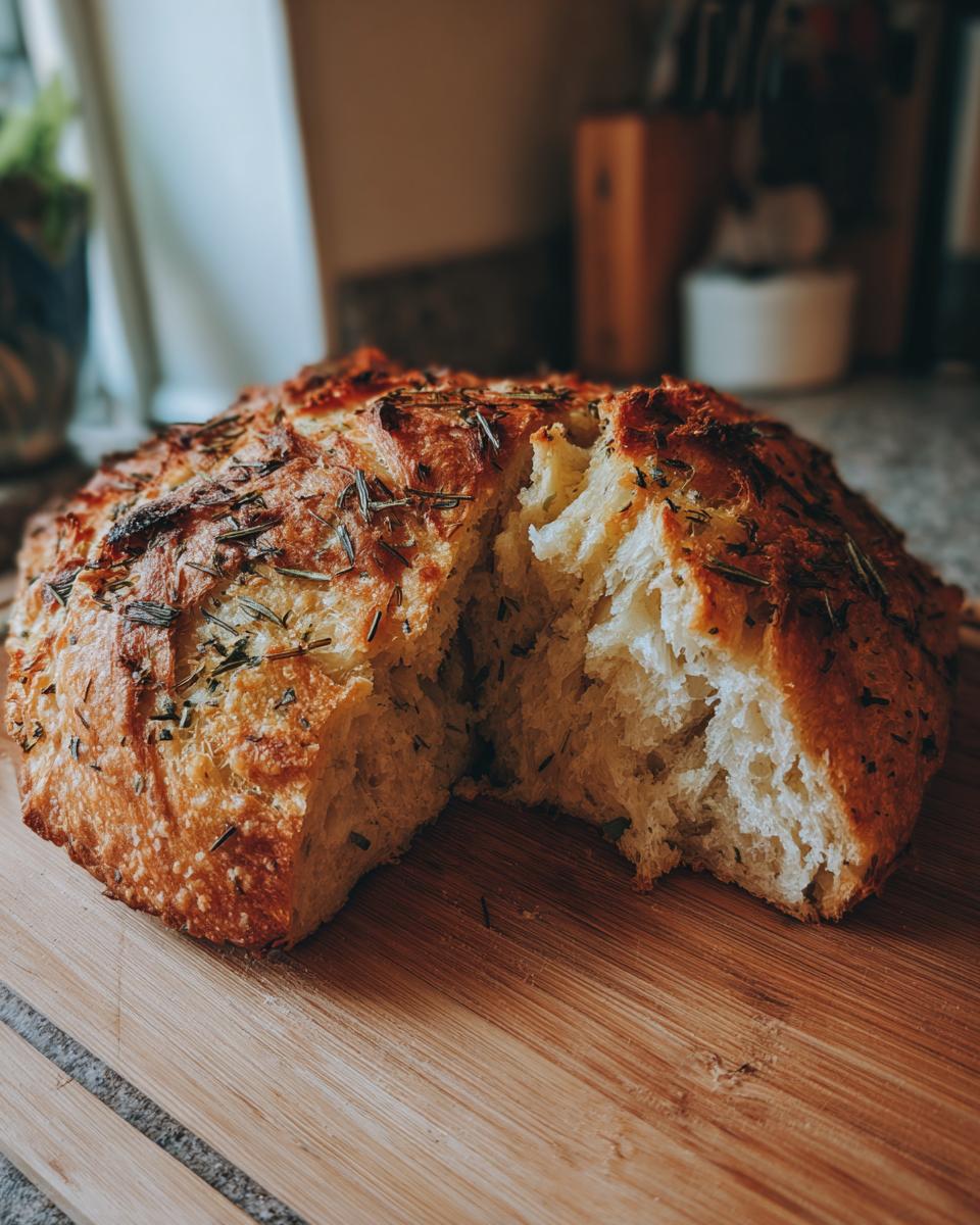 Garlic-Herb Crusty Bread - detail 2