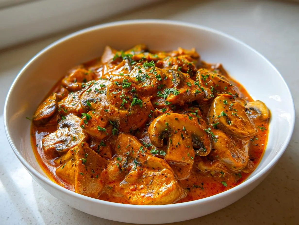 Hungarian Mushroom Paprikash