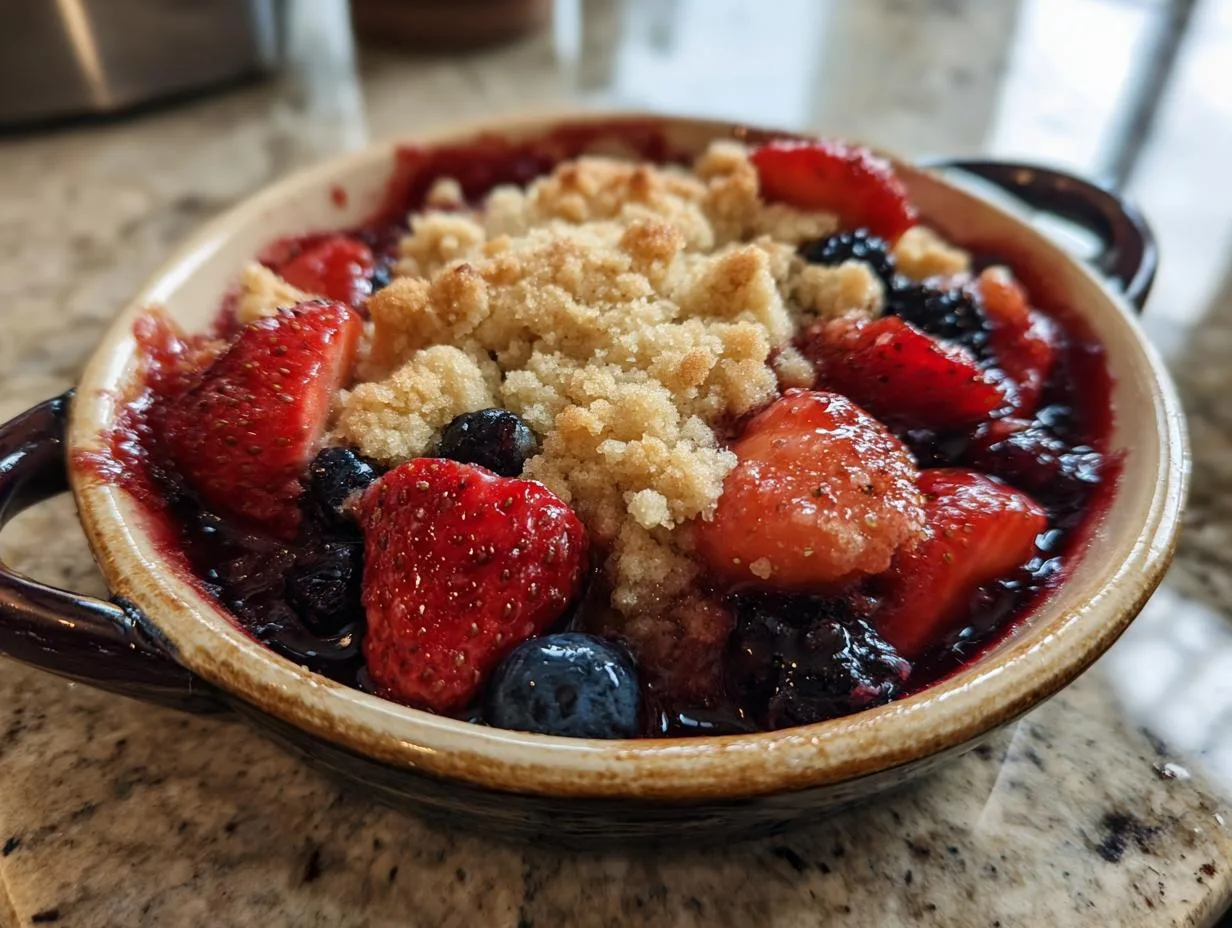 Individual Berry Cobbler