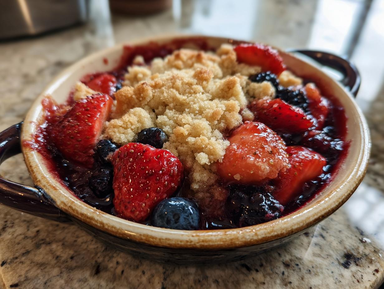 1 Perfect Individual Berry Cobbler in Just 20 Minutes