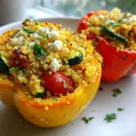 Mediterranean Quinoa Stuffed Peppers