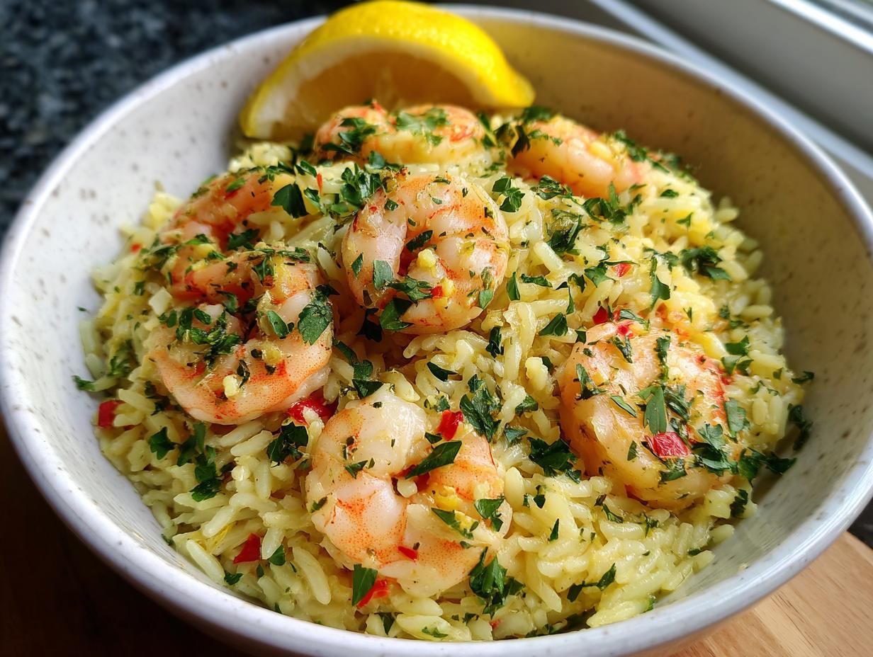 35-Minute One-Pot Saffron Shrimp and Rice Magic