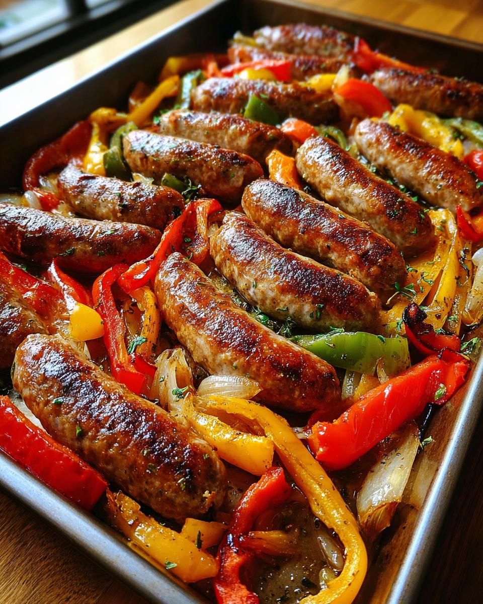 Sheet-Pan Sausage and Peppers - detail 1
