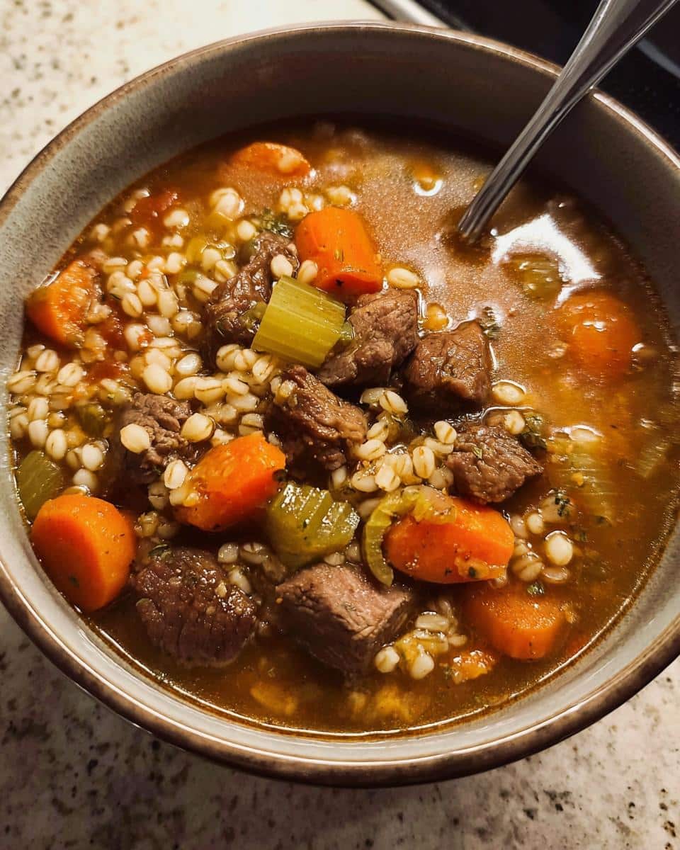 beef and barley stew recipe - detail 1