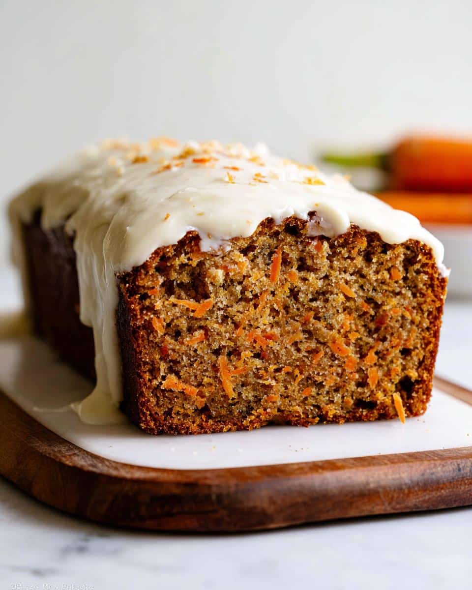 carrot cake loaf recipe - detail 1