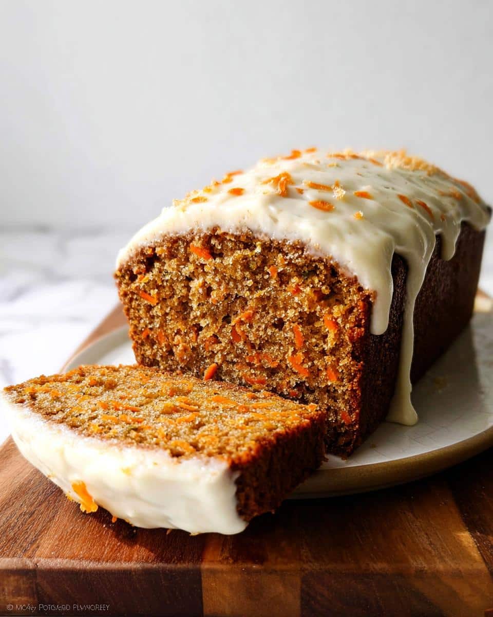 carrot cake loaf recipe - detail 2