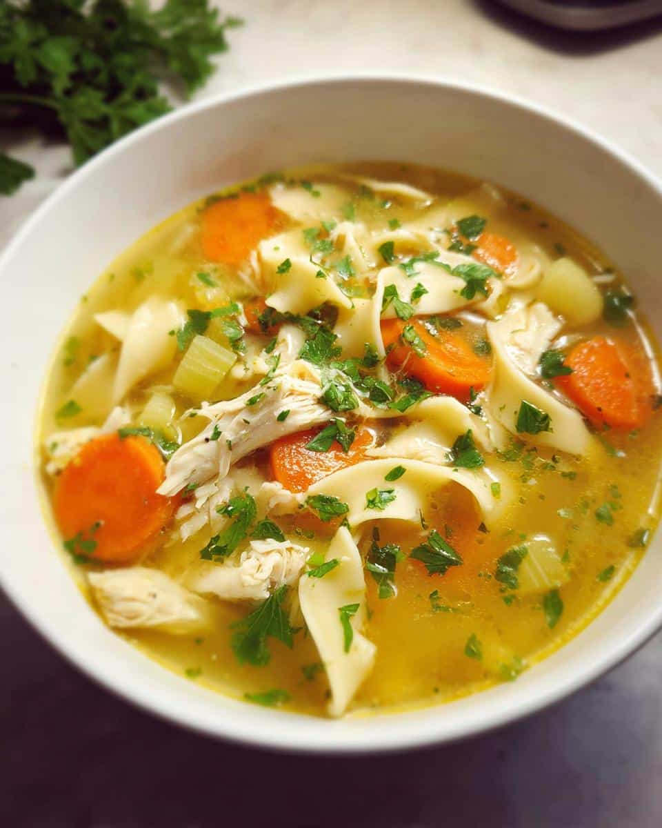 chicken noodle soup recipe - detail 1