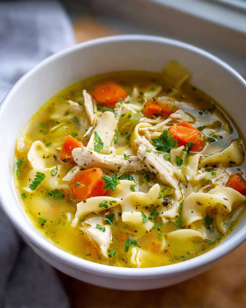 chicken noodle soup recipe - detail 2