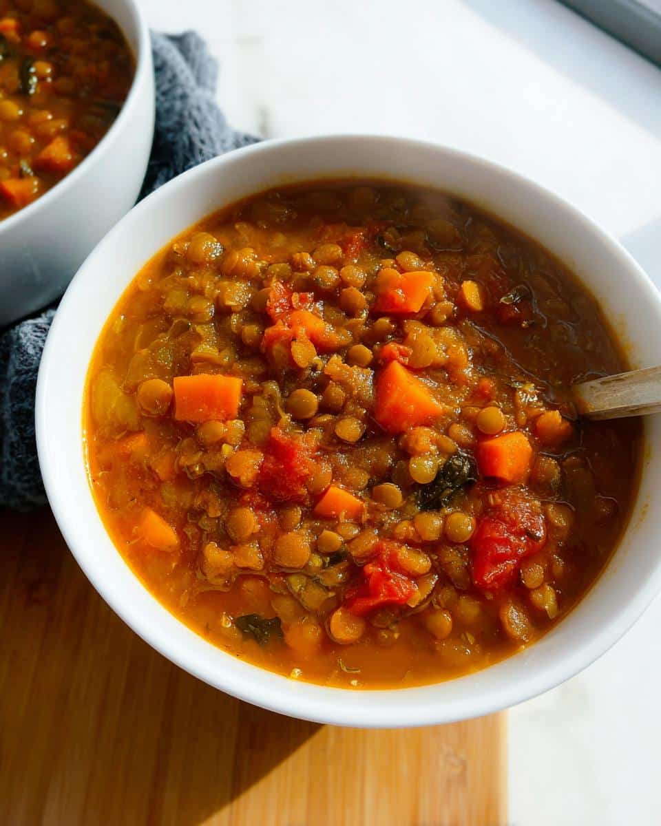 lentil soup recipe - detail 2