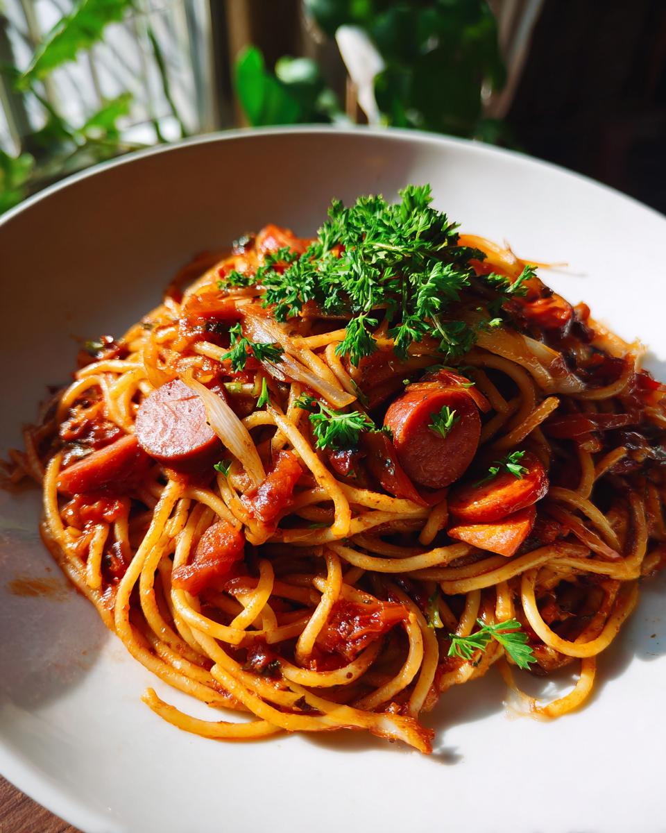 authentic haitian spaghetti - detail 2