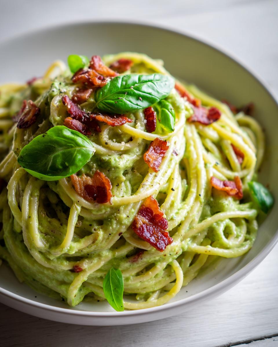 avocado carbonara - detail 2