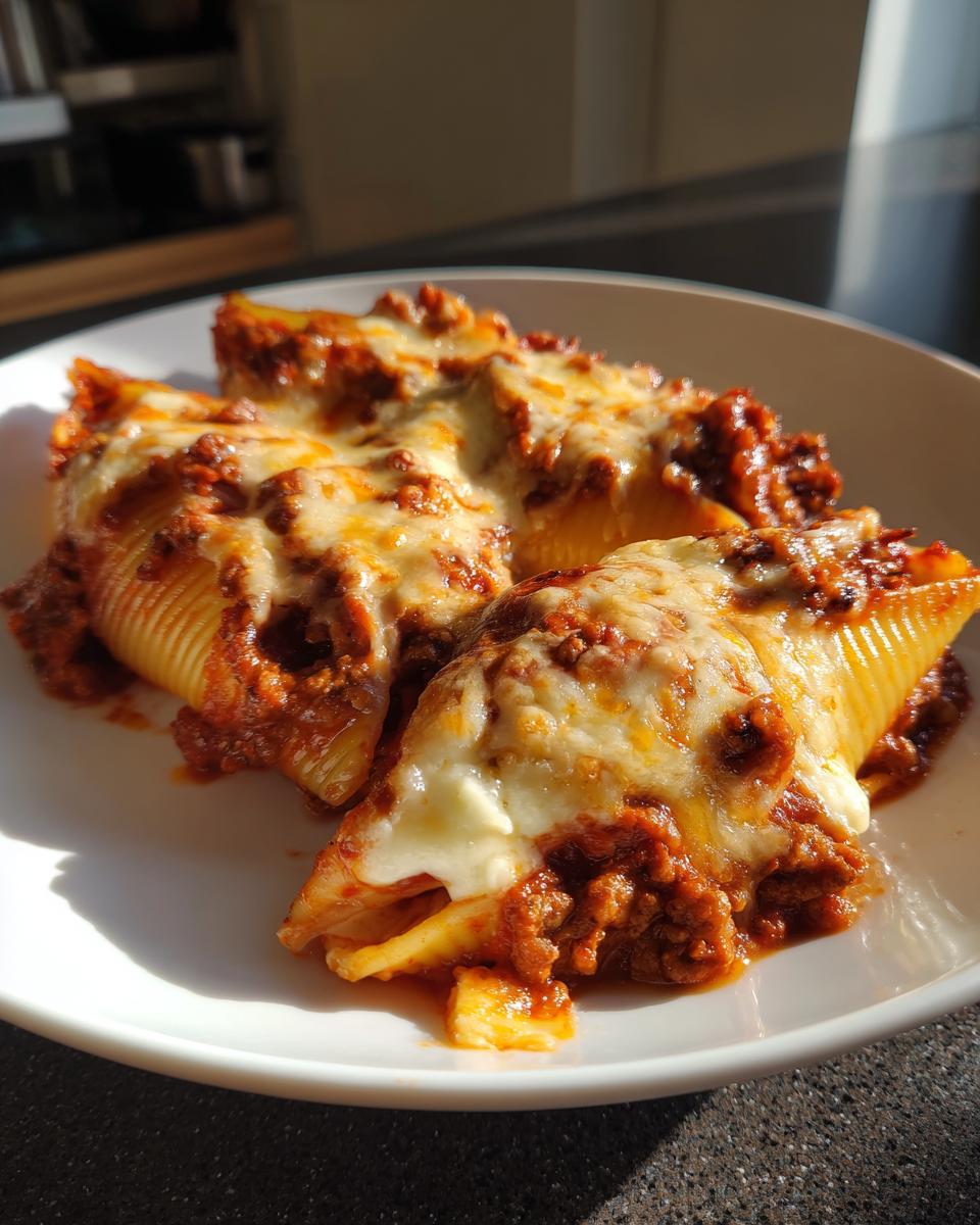 beef-stuffed shells - detail 2