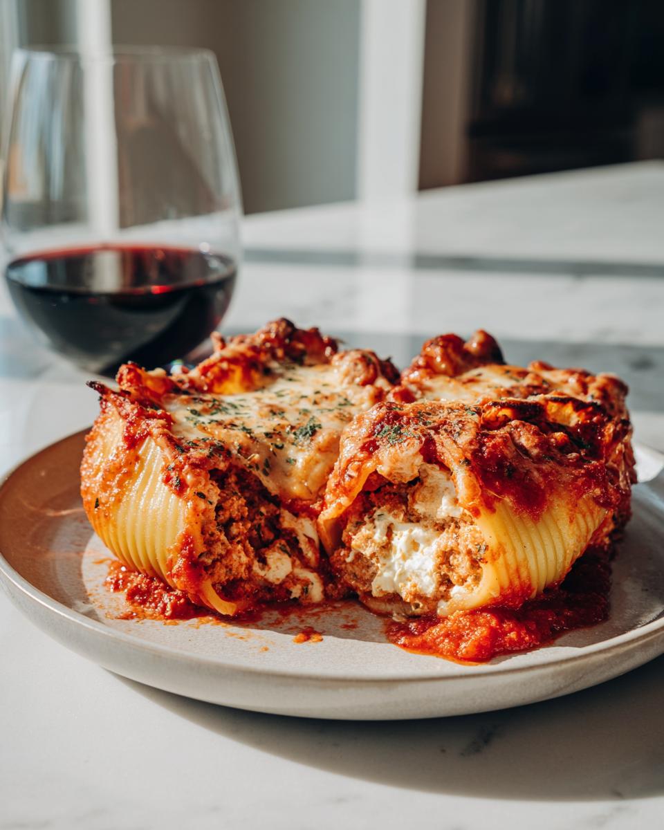 beef-stuffed shells - detail 3