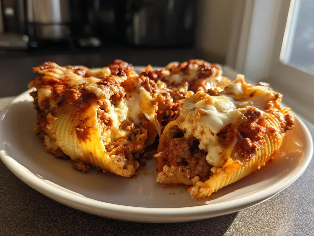 beef-stuffed shells