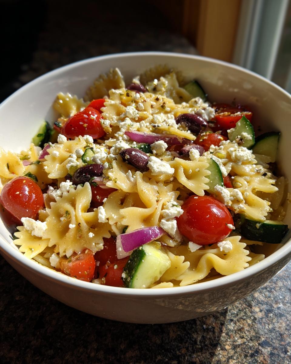 bow tie pasta salad - detail 2