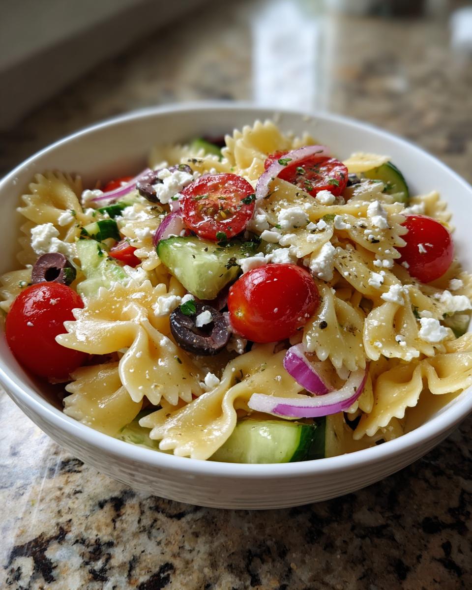 bow tie pasta salad - detail 3