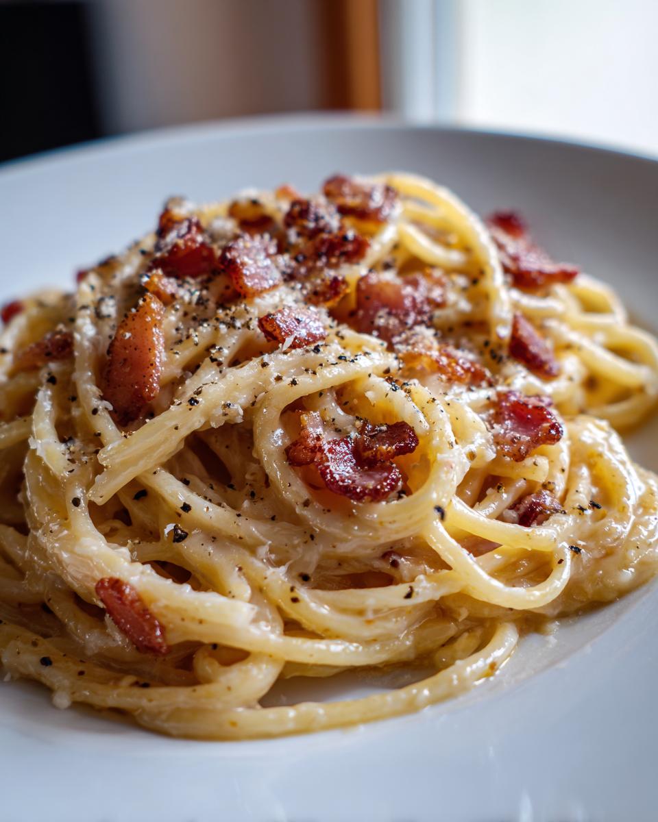 budget spaghetti carbonara - detail 3