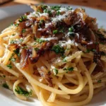 caramelized onion pasta