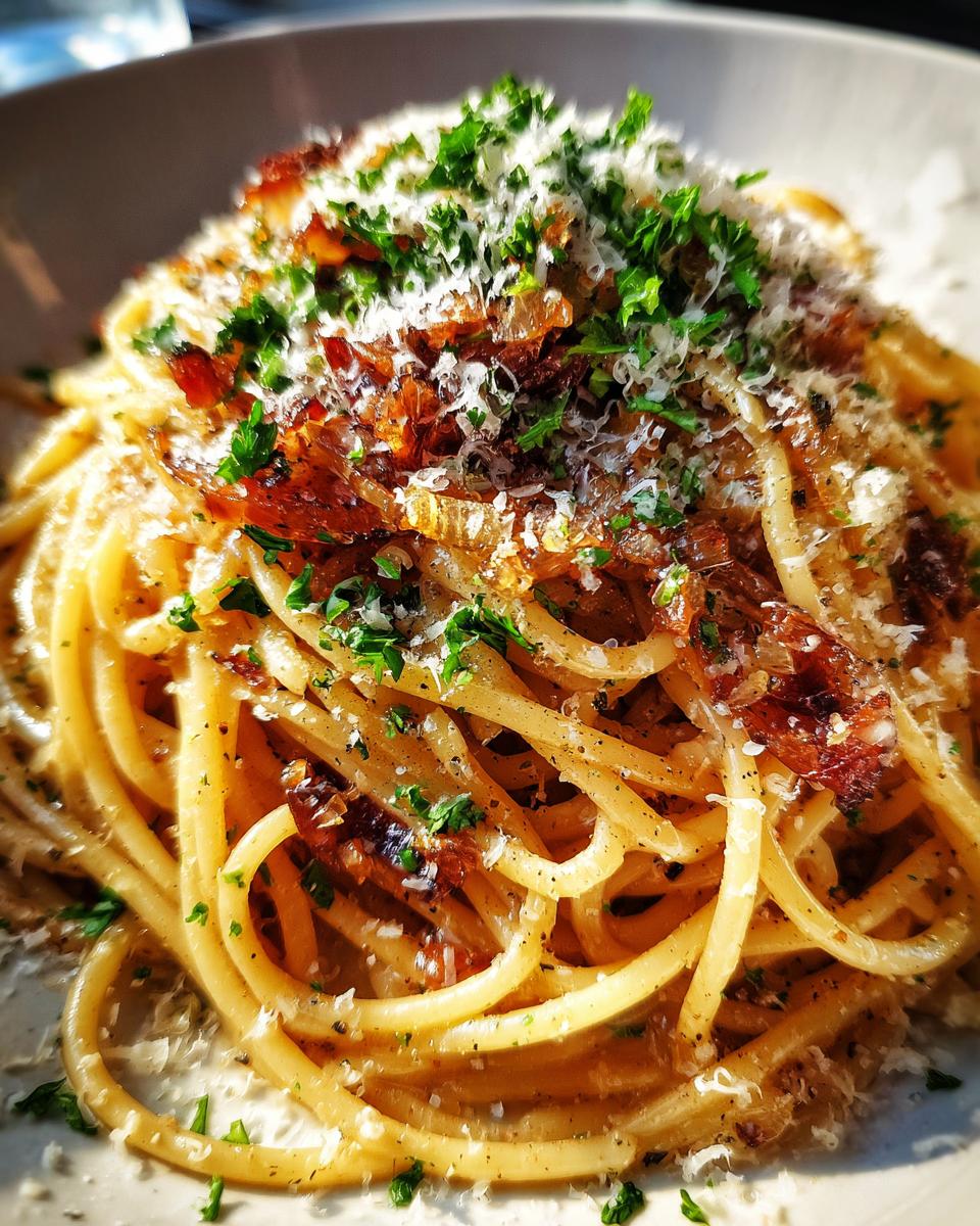 caramelized onion pasta - detail 2