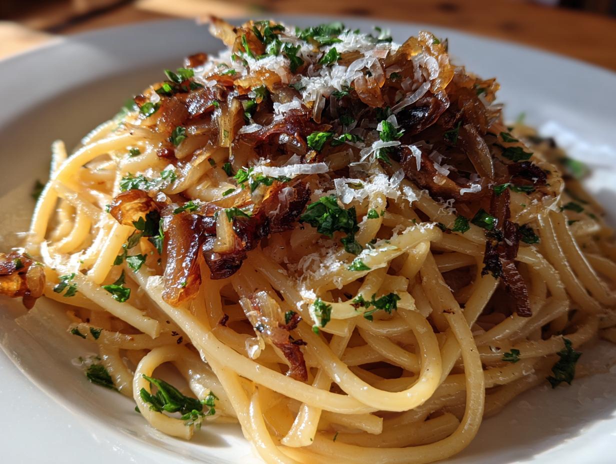 25-Minute Magic Caramelized Onion Pasta Recipe