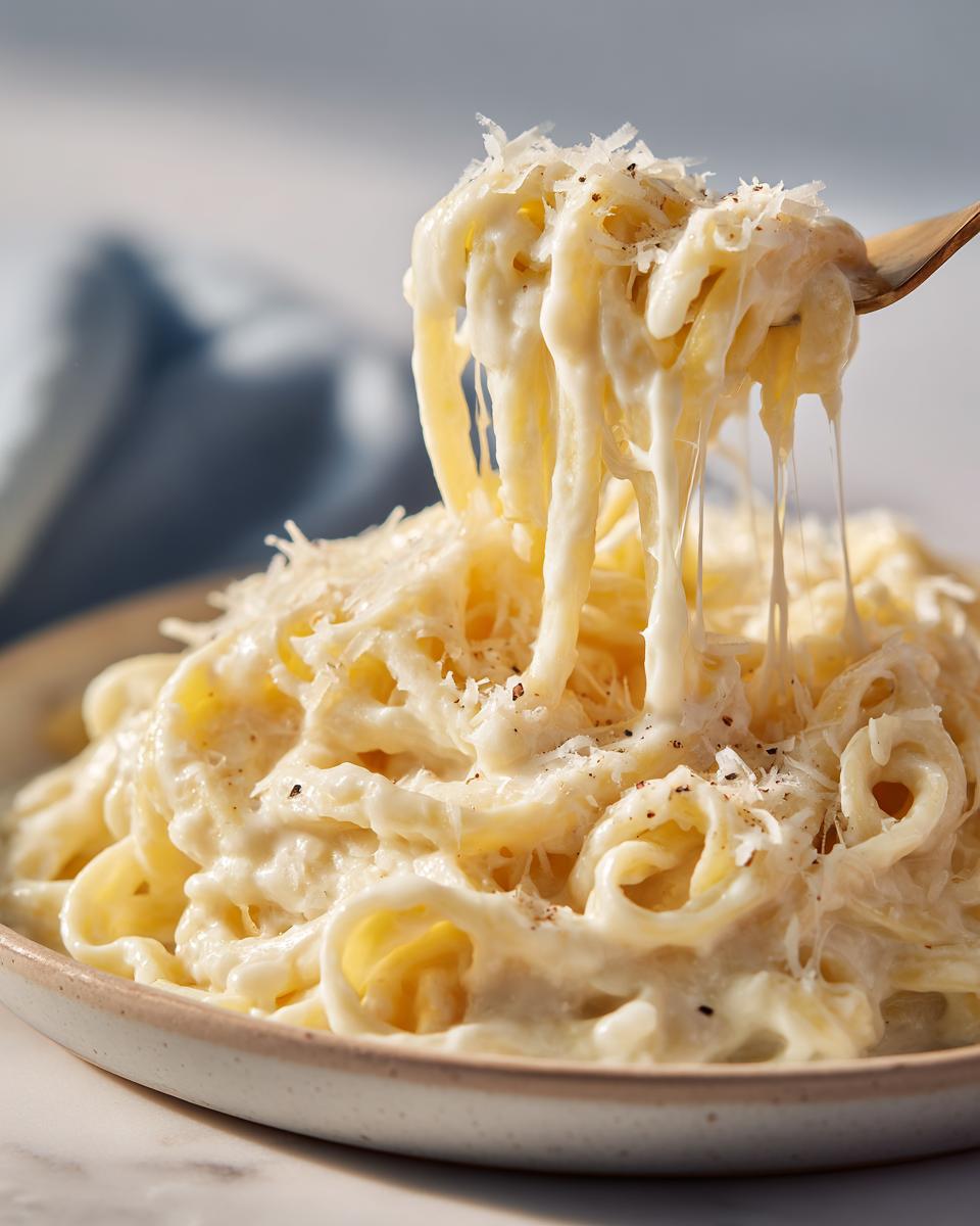 cauliflower alfredo pasta - detail 1