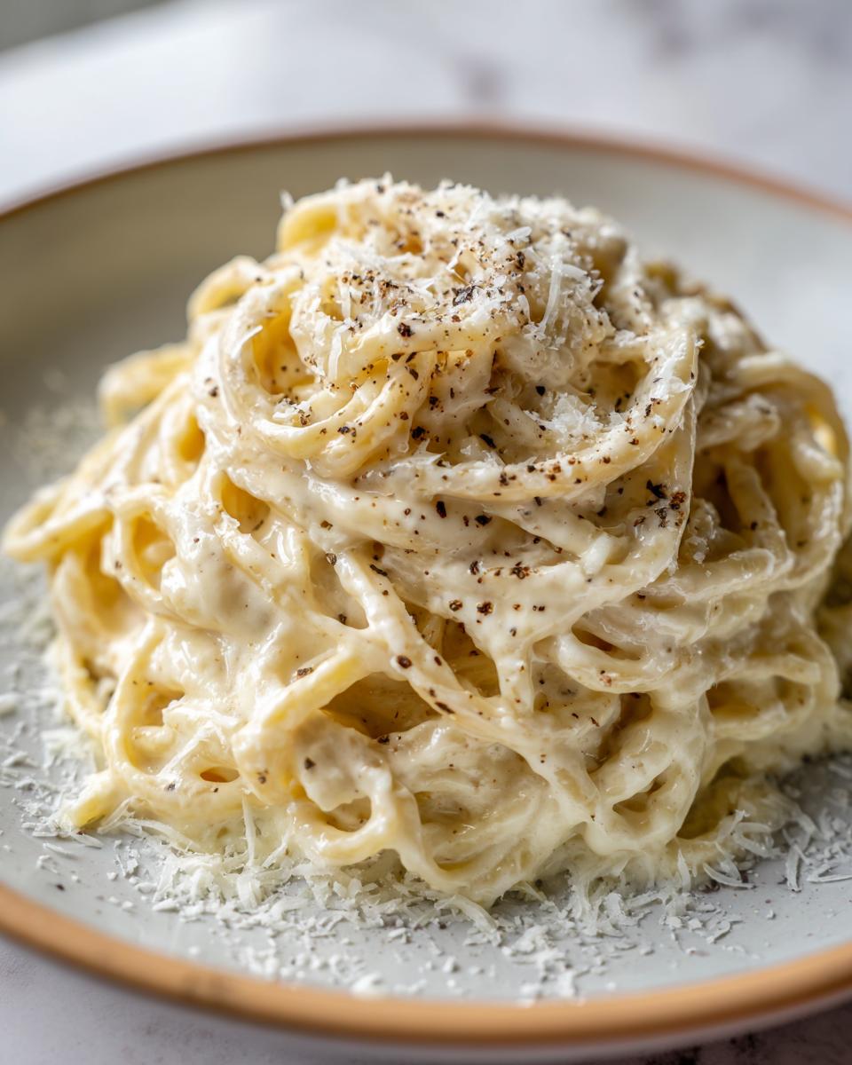 cauliflower alfredo pasta - detail 2